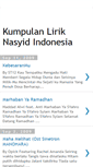 Mobile Screenshot of lirik-nasyid-indonesia.blogspot.com