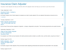 Tablet Screenshot of insuranceclaimadjuster.blogspot.com