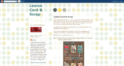 Desktop Screenshot of leeloocardandscrap.blogspot.com