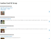 Tablet Screenshot of leeloocardandscrap.blogspot.com