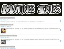 Tablet Screenshot of matineeidles.blogspot.com