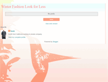 Tablet Screenshot of fashionlookforless.blogspot.com