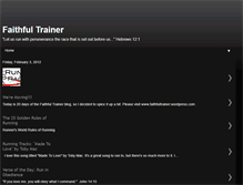 Tablet Screenshot of faithfultrainer.blogspot.com