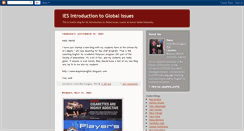 Desktop Screenshot of iesglobalissues.blogspot.com
