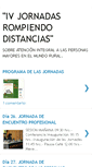 Mobile Screenshot of jornadasrompiendodistancias4.blogspot.com