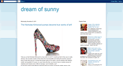 Desktop Screenshot of dreamofsunny.blogspot.com