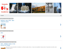 Tablet Screenshot of escapades-canadiennes.blogspot.com