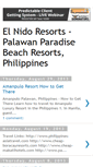 Mobile Screenshot of elnido-resorts.blogspot.com