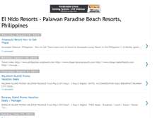 Tablet Screenshot of elnido-resorts.blogspot.com