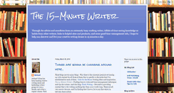 Desktop Screenshot of 15minutewriter.blogspot.com