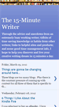 Mobile Screenshot of 15minutewriter.blogspot.com