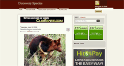 Desktop Screenshot of discoveryspecies.blogspot.com