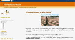 Desktop Screenshot of filosofastradas.blogspot.com