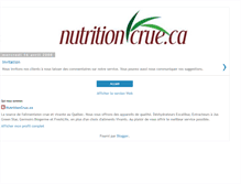 Tablet Screenshot of nutritioncrue.blogspot.com