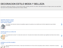 Tablet Screenshot of decoracionyestilo.blogspot.com
