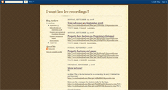 Desktop Screenshot of iwantlawlecrecordings.blogspot.com