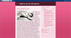 Desktop Screenshot of mattaenpalabras.blogspot.com