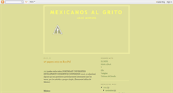 Desktop Screenshot of mexicanosalgrito.blogspot.com