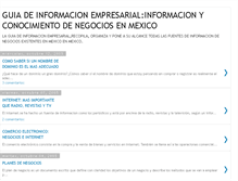 Tablet Screenshot of informacionempresarial.blogspot.com