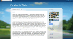 Desktop Screenshot of forwhatitsworth923.blogspot.com