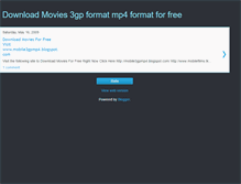 Tablet Screenshot of mobile3gpmovies.blogspot.com