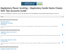 Tablet Screenshot of maplestory4powerleveling.blogspot.com