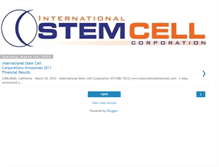 Tablet Screenshot of intlstemcell.blogspot.com