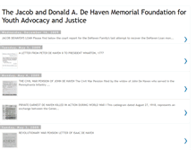 Tablet Screenshot of dehavenjusticefoundation.blogspot.com