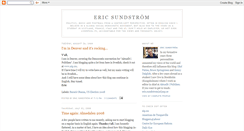 Desktop Screenshot of ericsundstrom.blogspot.com