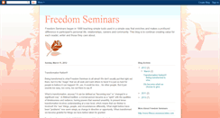 Desktop Screenshot of freedomseminars.blogspot.com