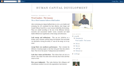 Desktop Screenshot of humancapitalconsulting.blogspot.com