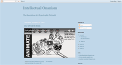 Desktop Screenshot of intellectualonanism.blogspot.com