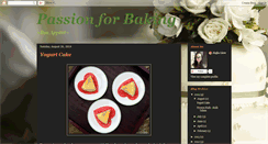 Desktop Screenshot of passion-of-baking.blogspot.com