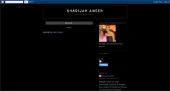 Desktop Screenshot of khadijahameen.blogspot.com