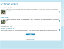 Tablet Screenshot of mygreenempire.blogspot.com