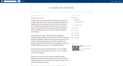 Desktop Screenshot of fashionspire.blogspot.com