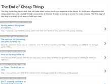 Tablet Screenshot of endofcheapthings.blogspot.com