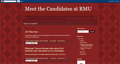 Desktop Screenshot of meetthecandidatesatrmu.blogspot.com