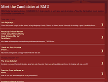 Tablet Screenshot of meetthecandidatesatrmu.blogspot.com