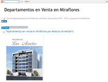 Tablet Screenshot of departamentos-venta-miraflores.blogspot.com