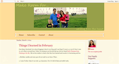 Desktop Screenshot of makeroomfor.blogspot.com
