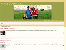 Tablet Screenshot of makeroomfor.blogspot.com