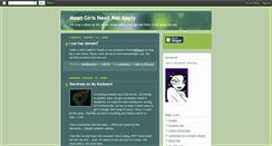 Desktop Screenshot of meangirlsneednotapply.blogspot.com