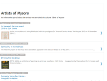 Tablet Screenshot of mysoreartists.blogspot.com