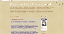 Desktop Screenshot of lisa-pleasedonttakelifeforgranted.blogspot.com