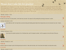 Tablet Screenshot of lisa-pleasedonttakelifeforgranted.blogspot.com