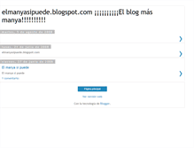 Tablet Screenshot of elmanyasipuede.blogspot.com