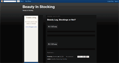 Desktop Screenshot of beautyinstocking.blogspot.com