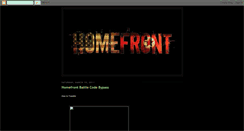 Desktop Screenshot of homefront-hackz.blogspot.com