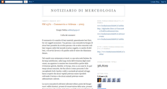 Desktop Screenshot of notiziario-di-merceologia.blogspot.com